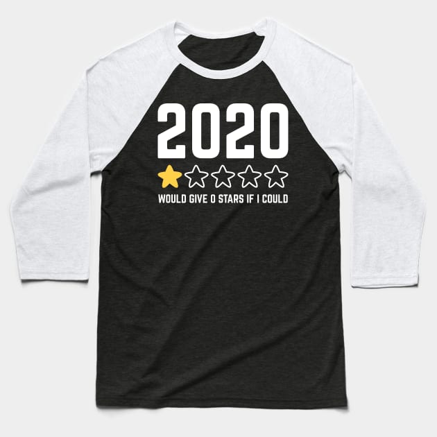 2020 Review - Funny One Star Rating Baseball T-Shirt by thingsandthings